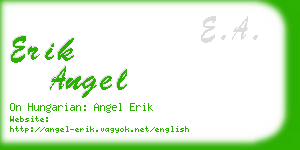 erik angel business card